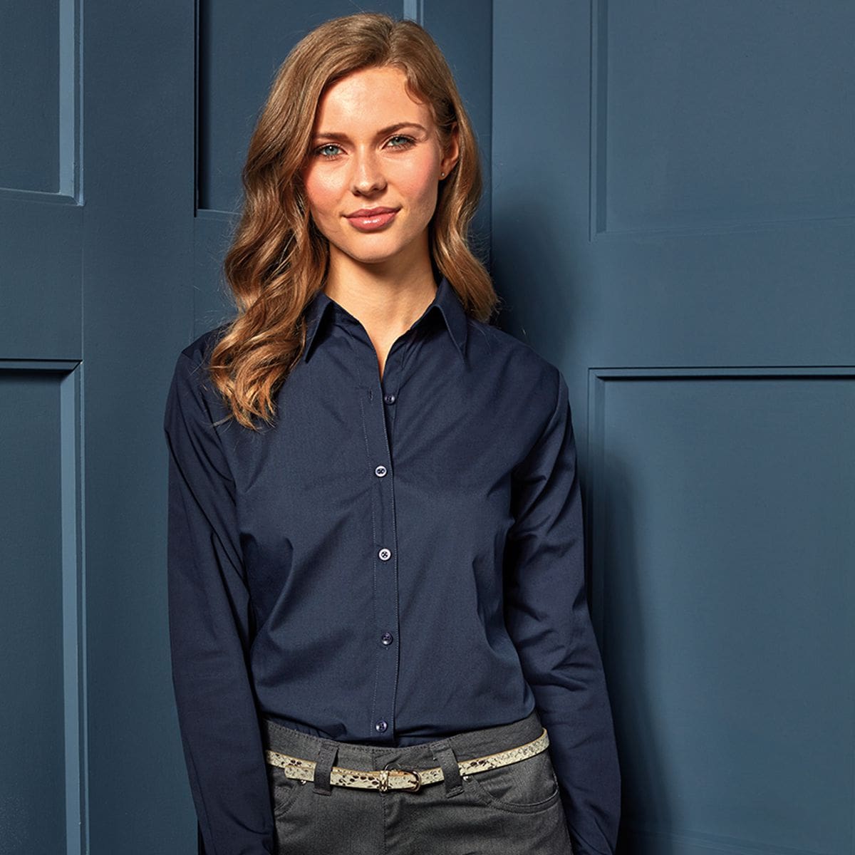 Premier Women's Long Sleeve Poplin Shirt