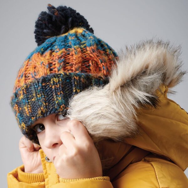 Beechfield Children's Corkscrew Pom Pom Beanie